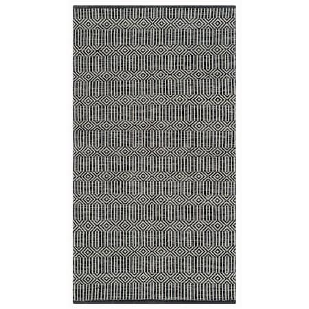 Safavieh 9 x 12 ft. Montauk Hand Woven Large Rectangle Area Rug Ivory & Dark Grey MTK412A-9